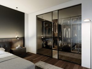 Aménagement chambre à coucher avec dressing