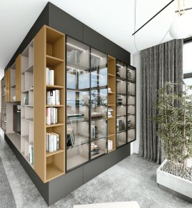 Agencement de bibliothèque