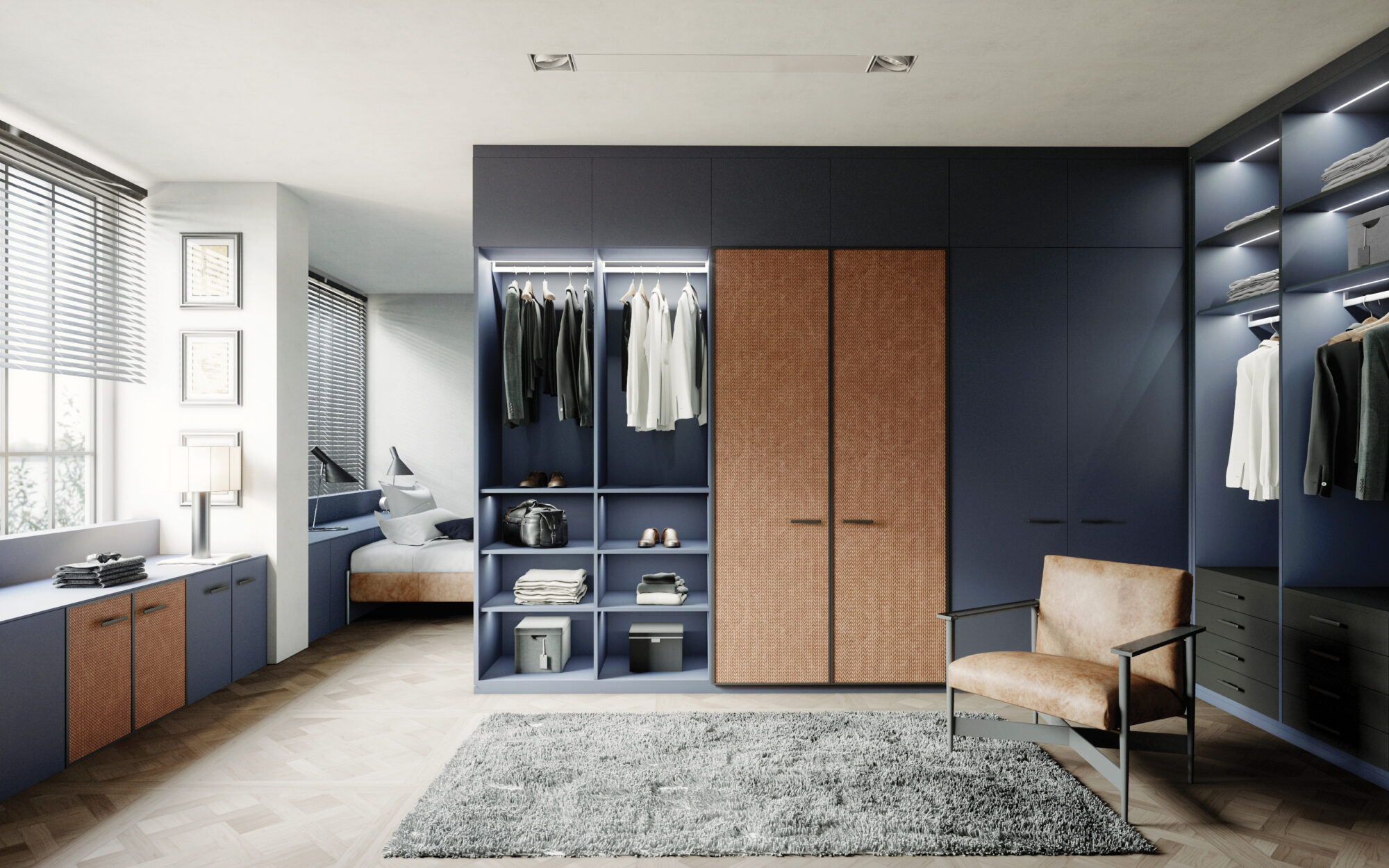 Dressing sur mesure pour un espace parental lumineux